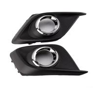 Grille de pare-chocs avant pour feu de brouillard - Garniture chromée - Pour Mazda 3 Axela 2014 2015 2016 - Cadre de boîtier de lampe inférieur noir BKD1-50-C11 BKD1-50-C21
