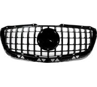 Grille de pare-chocs avant, Remplacement direct, Surface peinte, Construction légère, noir brillant
