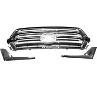 Grille De Pare-Chocs Avant Supérieur Pour Toyota Land Cruiser Lc200 2016-2020 Grille De Calandre Supérieure Avant Pour Toyota Land Cruiser Lc200 2016 Chrome Ton Argent Noir
