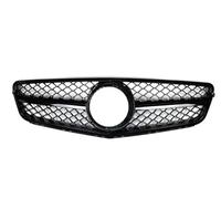 Grille De Pare-chocs Avant Supérieure Noire Pour Mercedes Pour Benz 2008-2014 C180 C200 C250 C300 C43 Grilles Radiateur Avant
