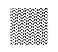 Grille de pare-chocs avant Voiture Camion Course Pare-Chocs Maille Filet Vent Grille Tuning Universel 120cm X 40cm Aluminium(Black Diamond 6x12mm)