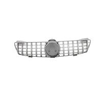 Grille De Pare Chocs Calandre Avant Voiture Calandre Pare-chocs Style Diamant Argent Chromé Pour Benz Pour Classe CLS W219 CLS350 CLS500 2005-2008 Grilles Supérieures AMG Pour GTR(Chrome Silver 2)