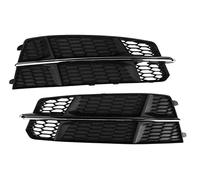 Grille De Pare-Chocs Capots Lampe Gril Calandre Pare-chocs Avant Voiture Pour Pour A6L Pour C7 2015-2018 Garniture Couverture Lampe Brouillard HONEYCOMB HEX Calandre Avant De Voiture
