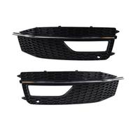 Grille De Pare Chocs Pour A4 LB9 S4 2013-2015 Accessoires Voiture Pare-chocs Avant Calandre Inférieure Antibrouillard Grilles Couverture 8K0807681L 8K0807682M grille d'admission d'air(Chrome 1 Pair)