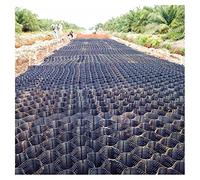 Grille de pavage en nid d'abeille - Stabilisateur de gravier perméable et pavé extensible (6 x 8 m) pour jardin, terrasse et cour - Design durable et pliable avec trous de drainage