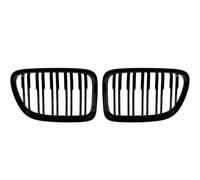 Grille de phare antibrouillard de voiture Calandre pour avant de voiture calandre à double ligne accessoires 2 pièces