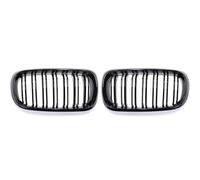 Grille de phare antibrouillard de voiture Calandre pour avant de voiture pour BMW 2014-2017 pare-chocs pour noir brillant double grille à 2 lamelles