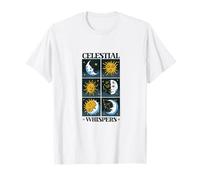 Grille de Phases de Lune et Soleil Celestial Whispers T-Shirt