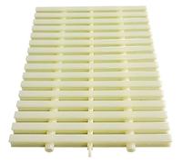 Grille de piscine en plastique, grille de débordement de drain de piscine, grille de drainage de gouttière épissable, sortie de douche, canal de drainage, filtre, couverture de piscine composite beige
