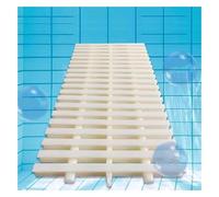 Grille de Piscine en Plastique résistant et Grille de Drainage, Couvercle de trop-Plein modulable pour Un Entretien Efficace des égouts, 20 x 100 cm, Beige, 1 pièce