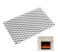 Grille de poêle à bois - Grille à bûches en bois robuste avec tamis en maille, support de bûches résistant à la chaleur, bac de récupération carré, grilles de drainage pour l'extérieur, grilles de feu