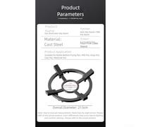 Grille de poêle à gaz en fonte pour une utilisation polyvalente avec wok, grille de brûleur antidérapante double couche compatible avec les poêles à 4 et 5 griffes, résistante aux hautes températures