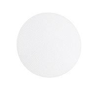 Grille de Point de Croix 10 Pièces en Plastique Ronde | Blanc, Découpable et Multiusage, pour Laine 2, 5mm, Travaux de Tissage, Fond ou Doublure