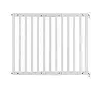 Grille de Porte et barrière d'escalier à Visser, kit de Construction à Assembler, Extensible de 63 à 103,5 cm, Blanc