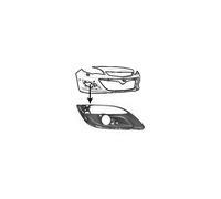 Grille De Prise D'air Inférieure Droite Avec Trou D'antibrouillard Et De Moulure Chromée Pour Opel Astra J De 2013 À 2015