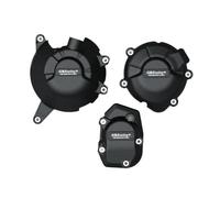 Grille de Protection Accessoires Couverture Stator Carter Protection Moteur Moto En Fibre De Verre En Nylon Pour Kawasaki Z900 Z900se 2022 - 2024 Radiateur Moto(Black)