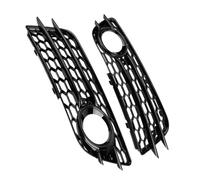 Grille De Protection Antibrouillard Avant Pour A4 B8 S-L S4 2008-2012 8K0807681C 8K0807682C (lot De 2)(Black)