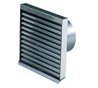 Grille de protection contre les intempéries simple en acier inoxydable - Pluggit WSG125/150/180-1