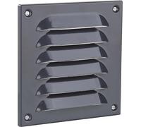 Grille de protection contre les intempéries Upmann 320 x 320 mm aluminium gri...