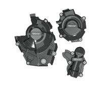 Grille de Protection Couvercle Stator Protection Moteur Moto En Fibre Verre Accessoires Pour Suzuki Gsx-8s V-strom 800de 2023 - 2024 Gsx-8r 2024 Radiateur Moto(Carbon Fiber)