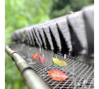 Grille de protection de gouttière de 6 m de long avec clips de montage en aluminium résistant pour une efficacité de drainage tout au long de l'année (15 x 600 cm)