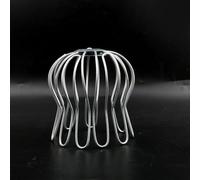 Grille de protection de gouttière en acier inoxydable pour bouchon de tuyau d'eau de pluie, drain de toit et couvercle de drainage de balcon - 90-120 mm - Siphon de sol réglable avec SI (90 mm - 100