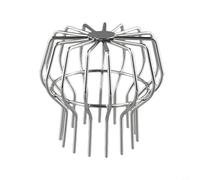 Grille de protection de gouttière en acier inoxydable pour tuyau d'évacuation pour éviter les blocages causés par les feuilles et autres débris (110#)