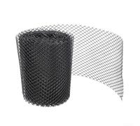 Grille de protection de gouttière en plastique pour résistance aux débris dans les gouttières avec crochets droits pour soutenir la longévité des gouttières et tuyaux de descente (15 cm x 6 m)