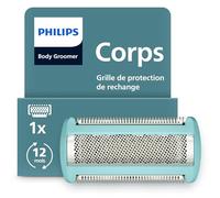 Grille de protection de rechange pour tondeuse rechargeable pour hommes Philips Bodygroom - système de rasage Triple protection, rasage de près et finition impeccable, 100% étanche, modèle BG2010/43