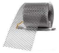 Grille de protection en acier inoxydable 12.7cm x 6m - Treillis métallique tissé - Résistance à la rouille - Protection de gouttièr