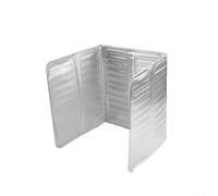 Grille de protection en aluminium pour cuisinière à gaz - 83 x 32 cm - 3 panneaux réglables anti-graisse pour cuisinières à gaz - pour un nettoyage facile - Protection d'écran pour comptoirs de