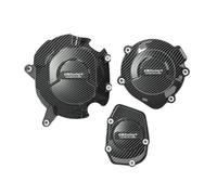 Grille de Protection Ensemble Couvercle Carter De Stator De Moteur De Pièces De Moto en Fibre De Verre De Nylon pour Kawasaki Z900rs 2018 - 2024 Radiateur Moto(Carbon Fiber)