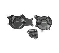 Grille de Protection Ensemble De Couvercle De Carter De Stator De Moteur, Accessoires De Moto en Nylon pour Yamaha R7 2022 - 2024 Radiateur Moto(Carbon Fiber)