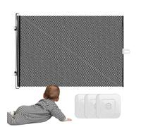 Grille de protection extensible pour chien, pour porte d'entrée, pour escalier, bébé, enfant, chiot, intérieur et extérieur