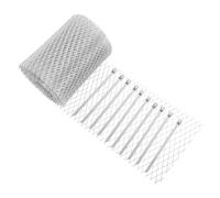 Grille de Protection Gouttière 236x5,9 Pouces avec Treillis Renforcé | Maille Métallique Résistante à Déformation, Attaches Câble Fixes Incluses, pour Feuilles et Entretien Extérieur
