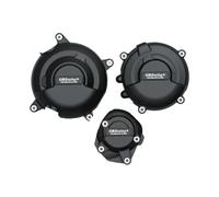Grille de Protection Kit Couvercle Stator Protection Moteur D'accessoires Moto Imprimés Fibre Verre pour Triomphe Trident 660 Tigre 660 2021-2023 Radiateur Moto(Black)
