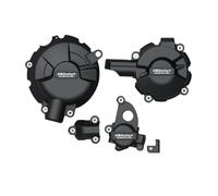 Grille de Protection Kit D'accessoires Protection Contre Les Accidents Moto en Nylon Et Fibre De Verre Pièces De Moteur pour BMW S1000xr Te 2024 Radiateur Moto(Black)