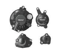 Grille de Protection Kit De Couverture De Stator De Moteur D'accessoires De Moto Imprimés en Fibre De Verre en Nylon pour Yamaha YZF R1 2007-2008 Radiateur Moto(Carbon Fiber)