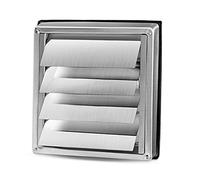 Grille de protection météorologique en acier inoxydable Grille de ventilation 100 mm 125 mm 150 mm lamelles mobiles