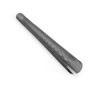 Grille de protection noire pour gouttière - 2 m de long - Pour gouttière de 100 mm - 125 mm