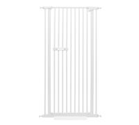 Grille de protection pour animaux de compagnie, extra haute, porte de protection pour animaux de compagnie, poignée intégrée, ouverture de porte à 180°, fermeture automatique de la porte, largeur