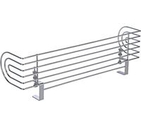 Grille de protection pour cuisinière en métal chromé 60x18,5x14cm 16500