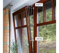 Grille de protection pour fenêtre 62 × 16/8 cm blanche