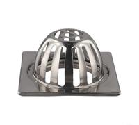 Grille de protection pour gouttières en acier inoxydable conçue pour une installation et un entretien faciles (carré, 10,2 cm)