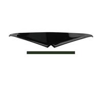 Grille de protection pour phare de moto Pour Road Pour Glides FLTR FLTRX 15-22 Garniture De Phare De Moto Phare Sourcil Paupière Décoration Embout Supérieur Couverture Visière Accen(Gloss Black)