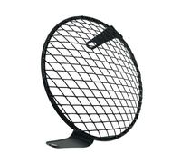 Grille De Protection pour Phare Moto 7 Pouces, Carrée en Métal Noir, Accessoires pour Grille Ronde Moto Couvercle Calandre Phares Grilles