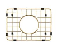 Grille de protection pour vier de cuisine Starstar en acier inoxydable 304, couleur or mat (11,25 x 8,25)