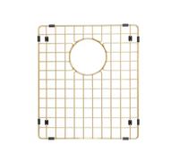 Grille de protection pour vier de cuisine Starstar en acier inoxydable 304, couleur or mat (13 x 11)