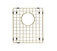 Grille de protection pour vier de cuisine Starstar en acier inoxydable 304, couleur or mat (14 L x 17 l)