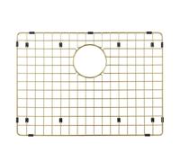 Grille de protection pour vier de cuisine Starstar en acier inoxydable 304, couleur or mat (18 x 15)